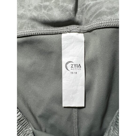 Zyia Active Tie-Dye Gray Drawstring Joggers Size 16-18 Lightweight Nylon/Spandex - Picture 4 of 8